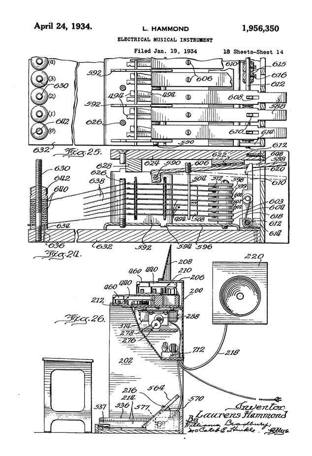Hammond Organ Original Patent